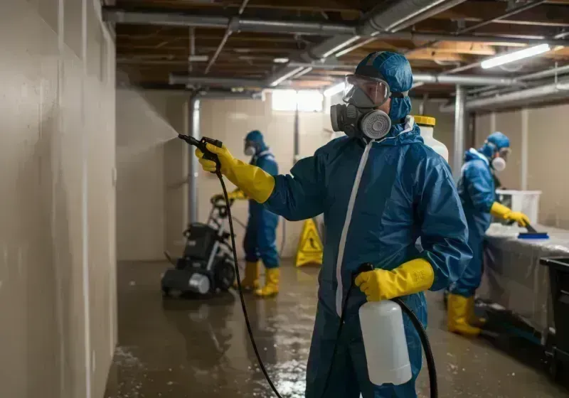 Basement Sanitization and Antimicrobial Treatment process in Stoddard County, MO