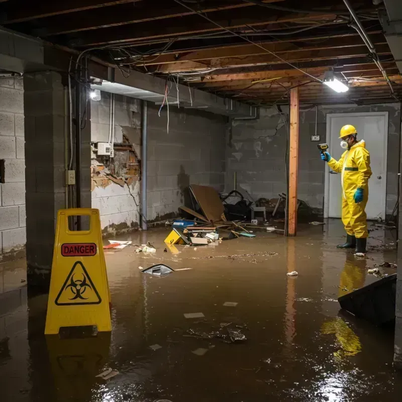 Flooded Basement Electrical Hazard in Stoddard County, MO Property