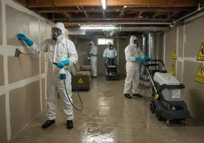 Basement Moisture Removal and Structural Drying process in Stoddard County, MO